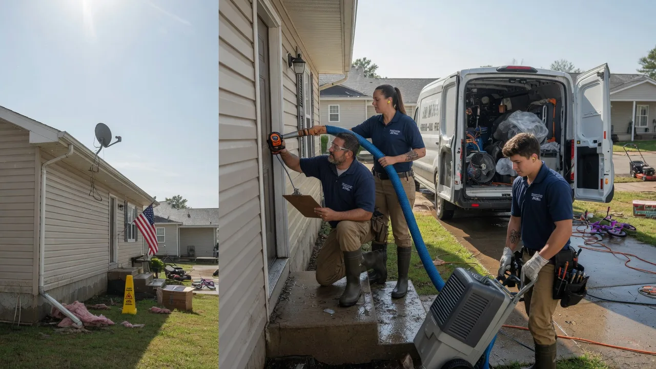 Ceiling Water Damage Restoration in Hannibal, MO near me